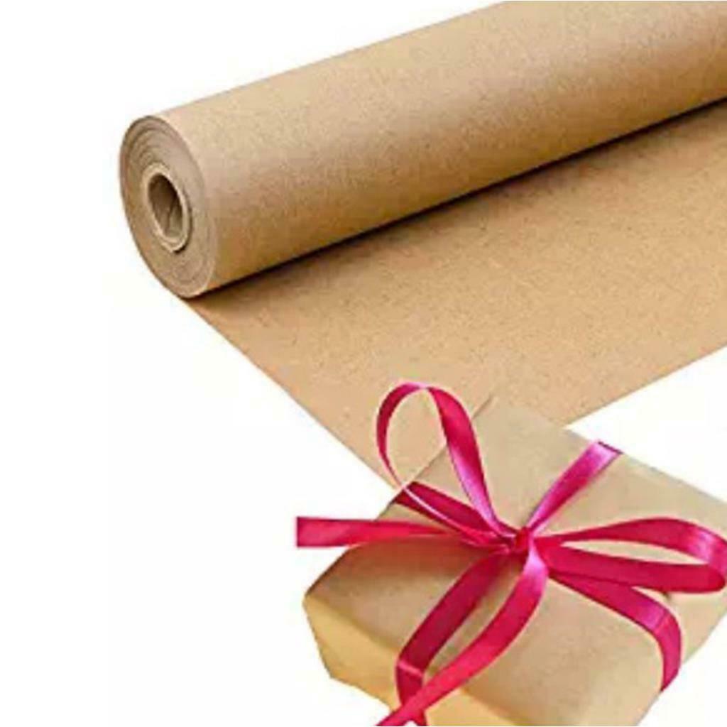30m Kraft Parcel Paper for DIY Gift Packaging Flower Arts Craft 30cm Width