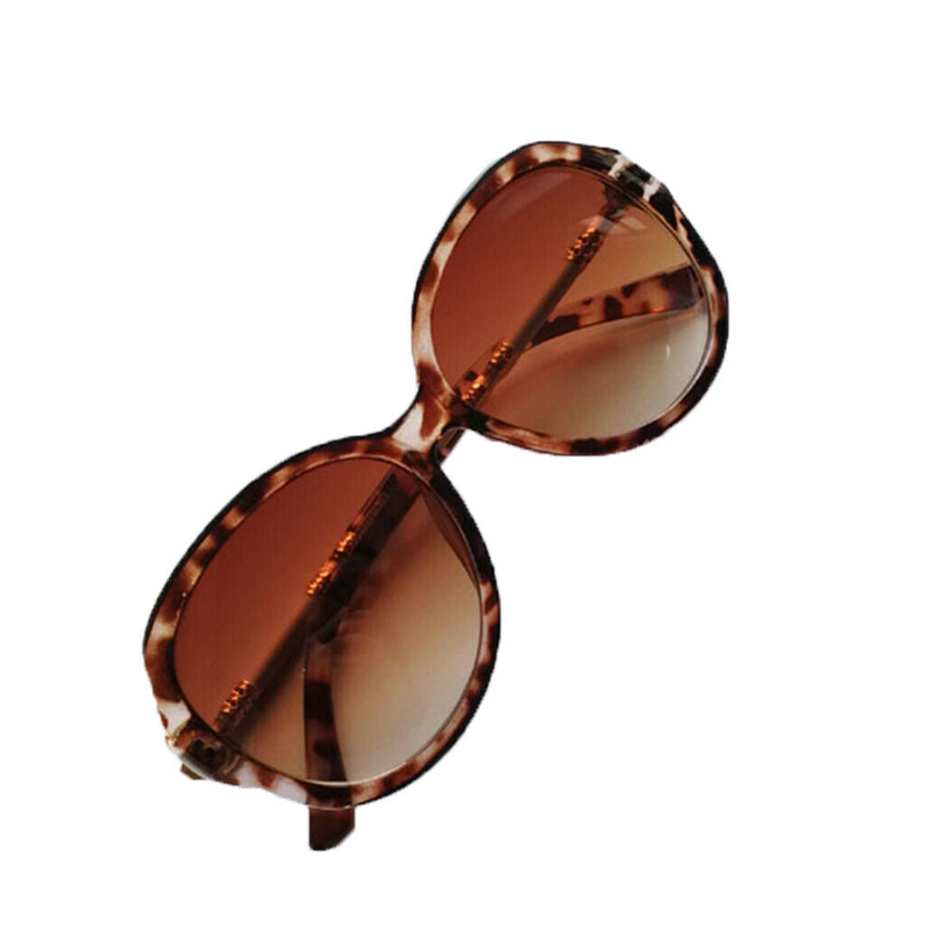 Fashion High-grade Carved Women Sunglasses Big Frame Eyewear Leopard Print