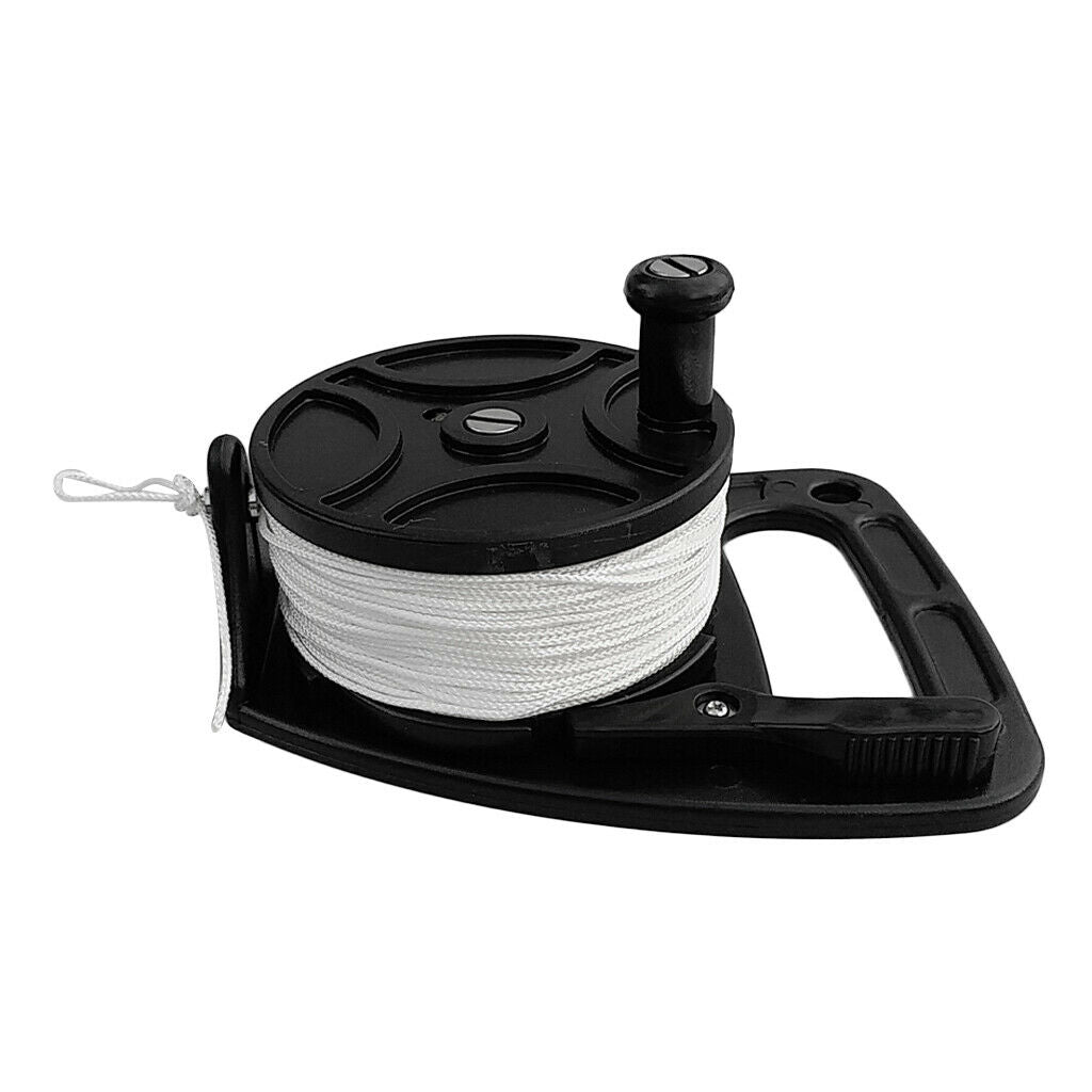 Scuba Diver Diving Reel Kayak Anchor Attached with Handle, 150ft Nylon Line