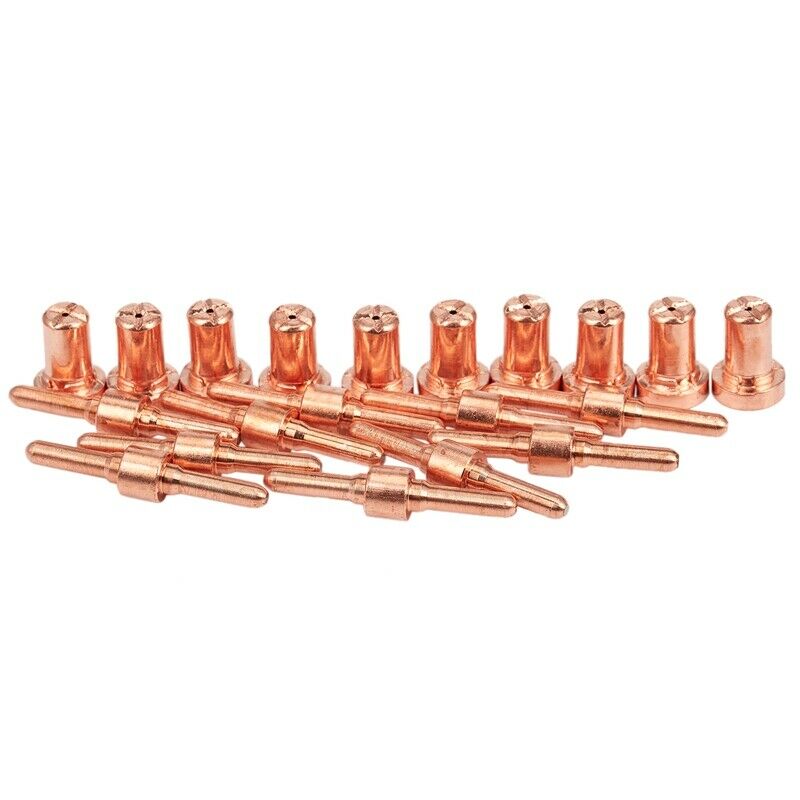 40Pcs Air Plasma Cutter Consumables Extend Fit for Pt-31 Lg-40 Torch Cut-40 50D7