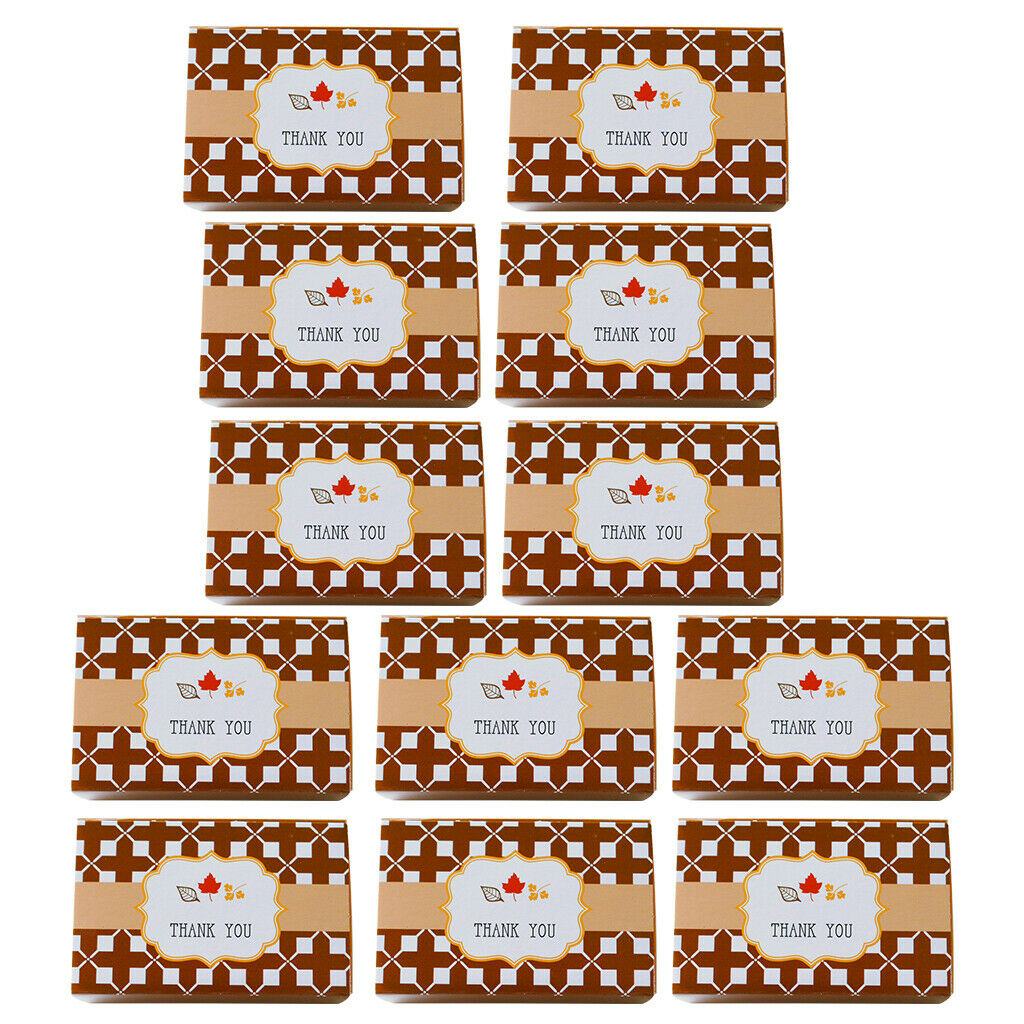 12Pcs Thank You Candy Gift Box Wedding Favor Boxes