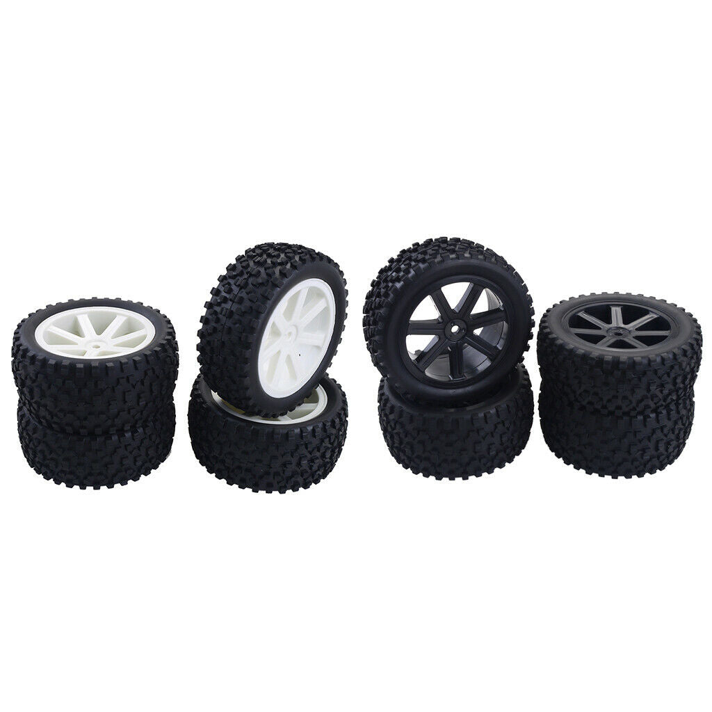 1/10 Buggy On-Road rim and tire set for Redcat, HSP, HPI RC Car White