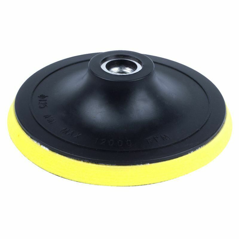 M14 Backing Pad Polishing Buffing Plate Rubber Universal Dia 125MM F9E5E5