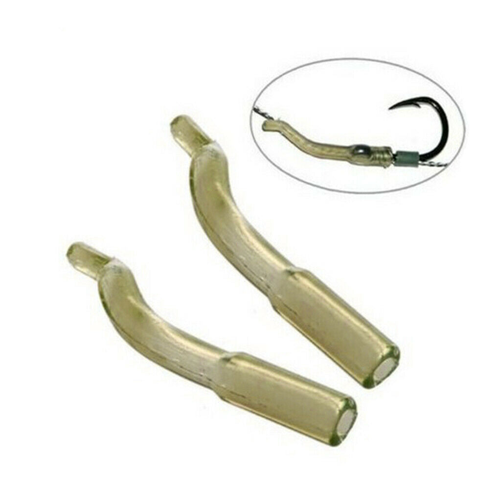Pack of 50pcs Carp Fishing Hook Sleeve Tube End Tackle Fishing Aligner Hose