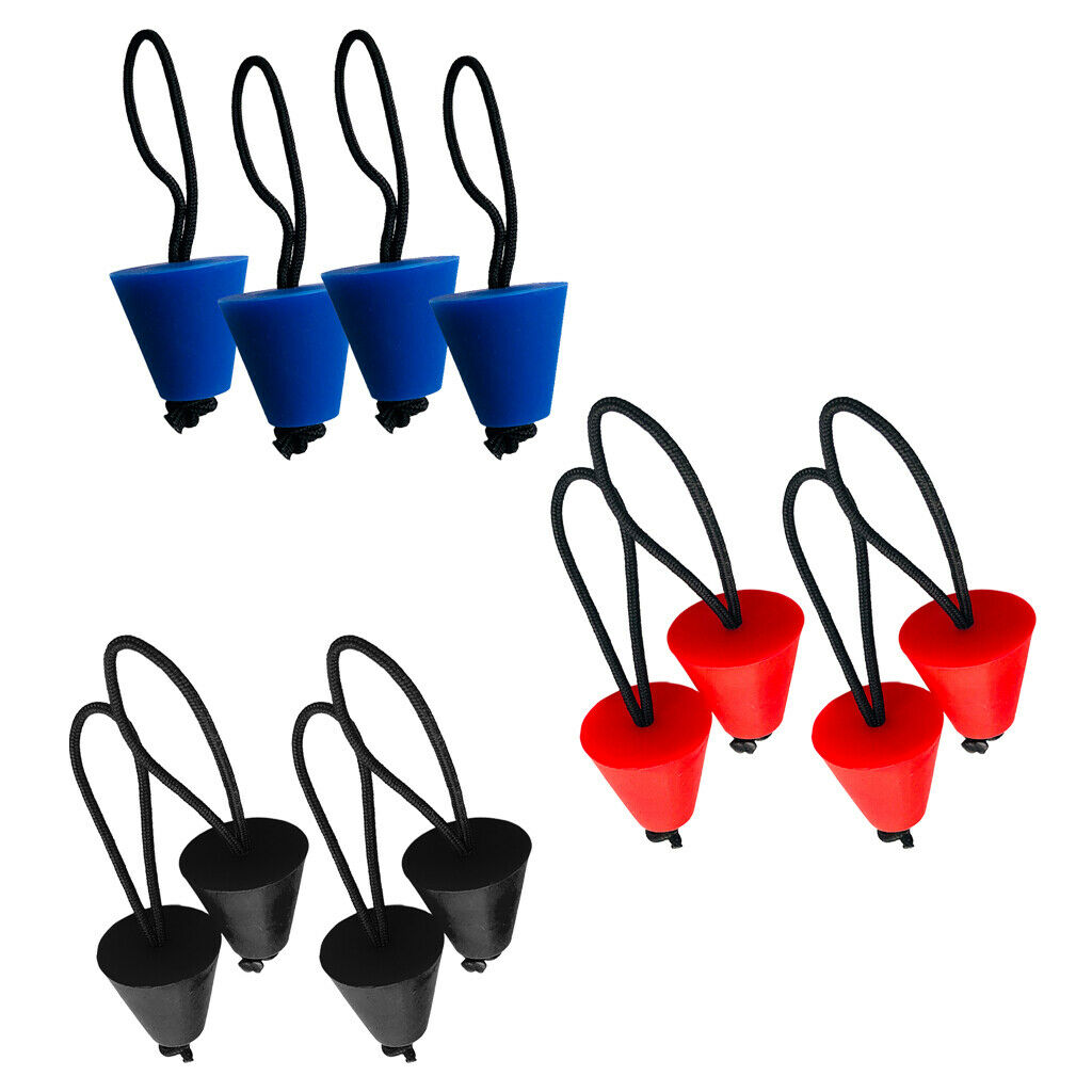 4Pcs Silicone Kayak Scupper Plug Drain Holes Plugs Kayak Stopper Bung Blue