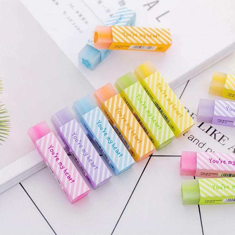 Novelty Jelly Eraser Colored Eraser Rectangular Eraser Safe Eco-friendly Durable