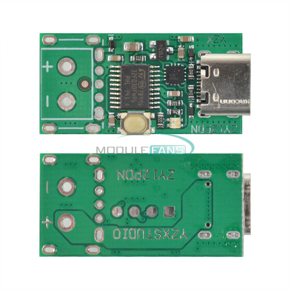 Type-C PD 2.0 3.0 to DC USB Surface Fast Charge Trigger Poller Detector ZY12PDN