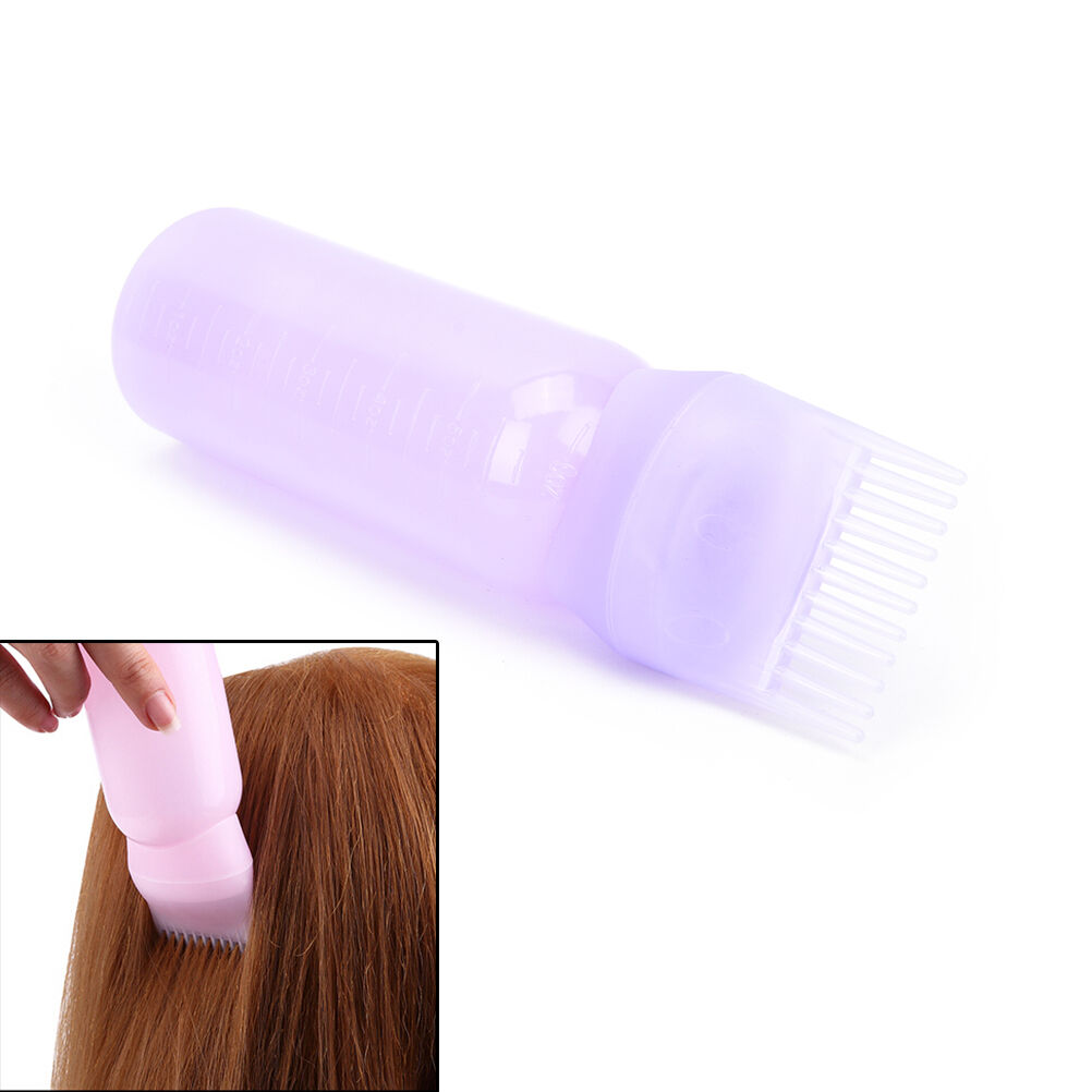 120ML Hair Dye Bottle Applicator Comb Dispensing Salon Hair Coloring Dyeing SJ