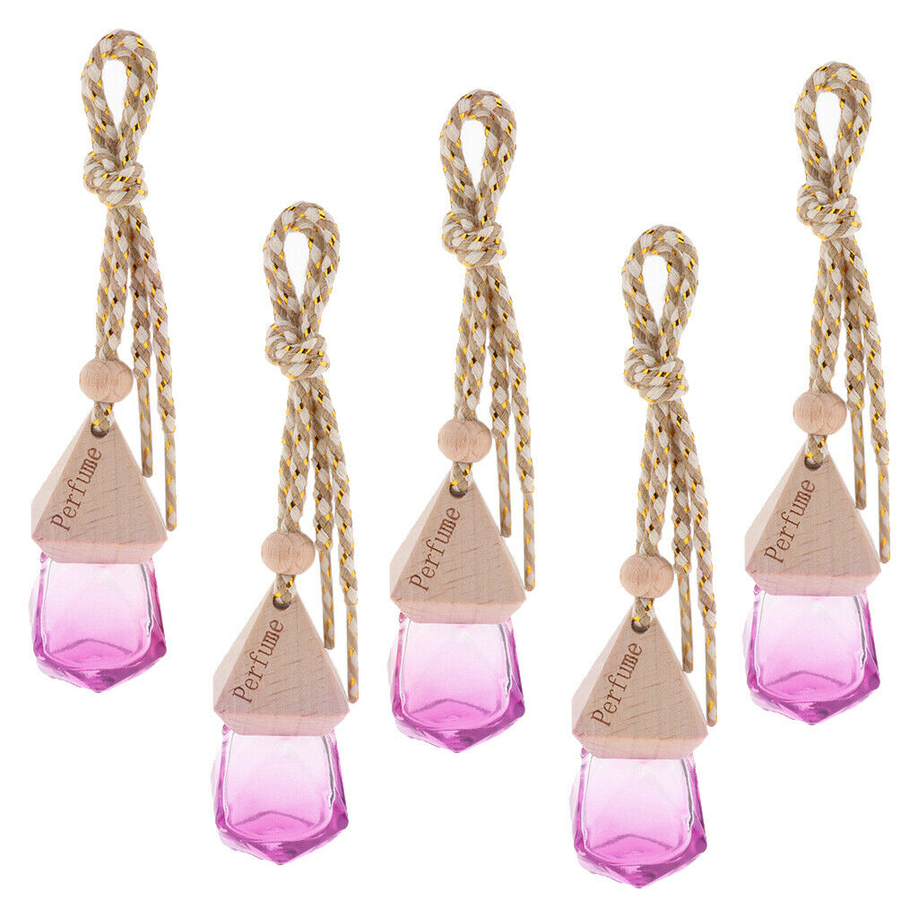 10Pcs Multicolor Empty Vial Pendant with Strings Decorative Pendant Car Jars
