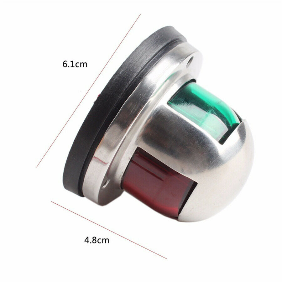 12V Universal Red & Green LED Navigation Signal Light Marine Boat Yacht Truck x1