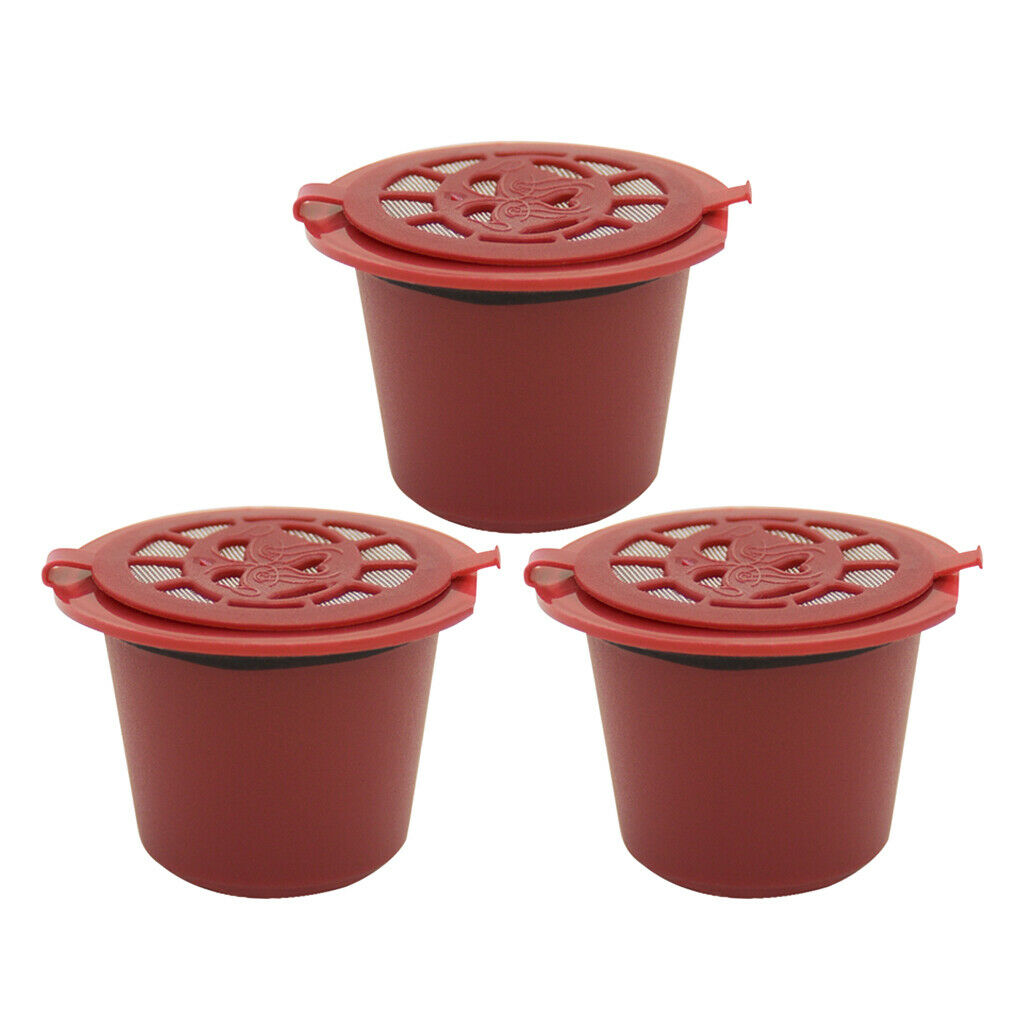 6Pcs Refillable   Coffee Pod Capsule Filter For  Machine