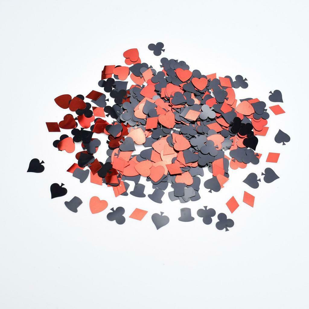 Glitter 30g Assorted Casino Poker Confetti Poker Game Carnival Decor Foil