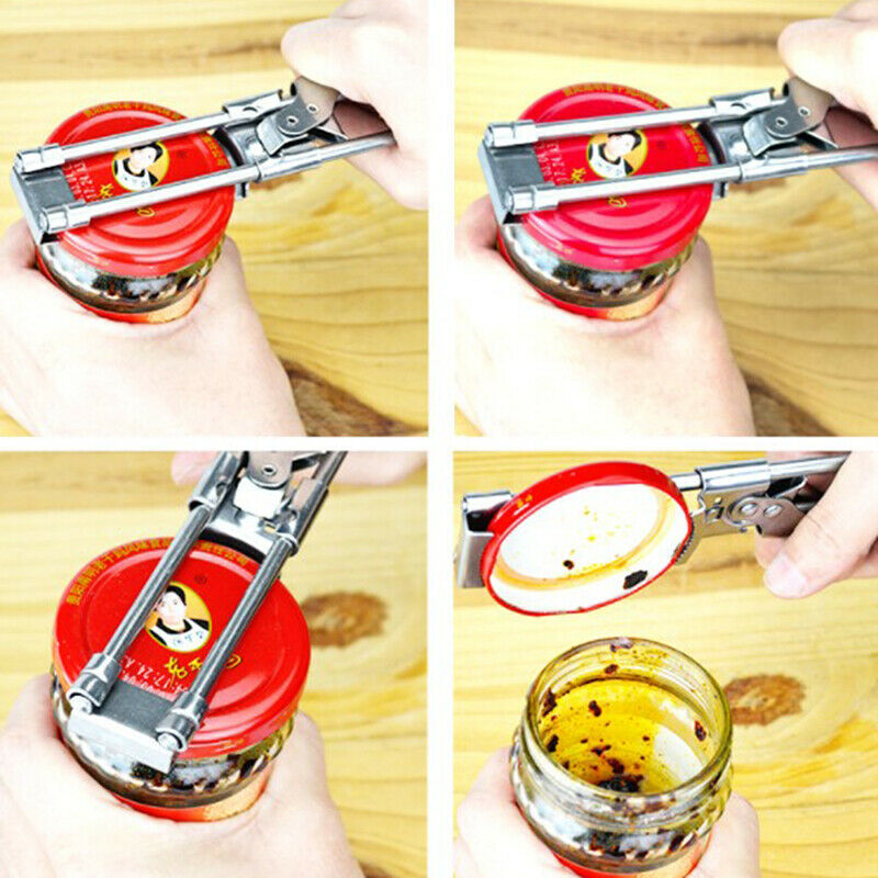 1pc Stainless Steel Adjustable Can Opener Multifunctional Beer Bottle OpenerBDA