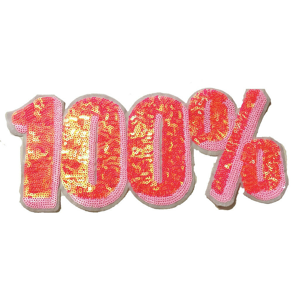 100% Sequins Cloth Patches Sew on Iron on Applique Clothing DIY Badge Decor