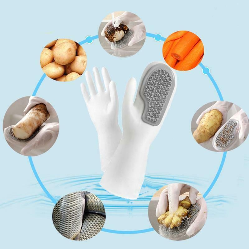 Peeling Potato Cleaning Gloves Vegetables Fruit Skin Scraping Fish Scales Peeler