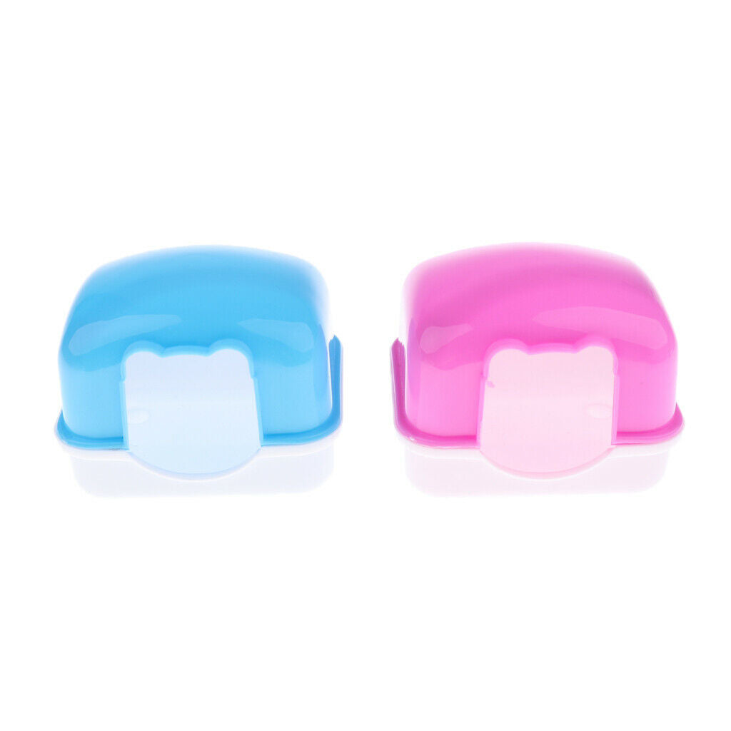 2Pcs Hamster Mini Travel Carrier House Cage for Small Pets Mice Rats Room
