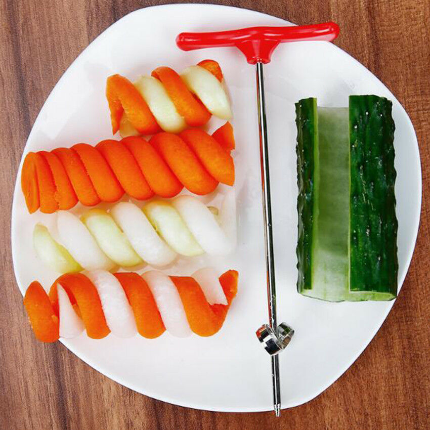 Manual Roller Spiral Slicer Radish Potato Tools Vegetable Spiral Cutter Kitchen
