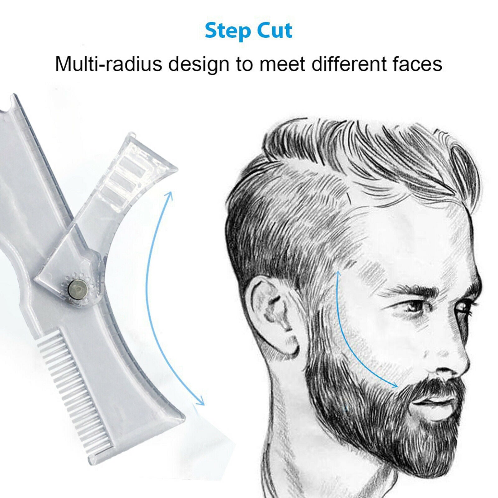 Natural Hair Waterproof Beard Filler Pens Sharpen & Define Patchy Beards Fast