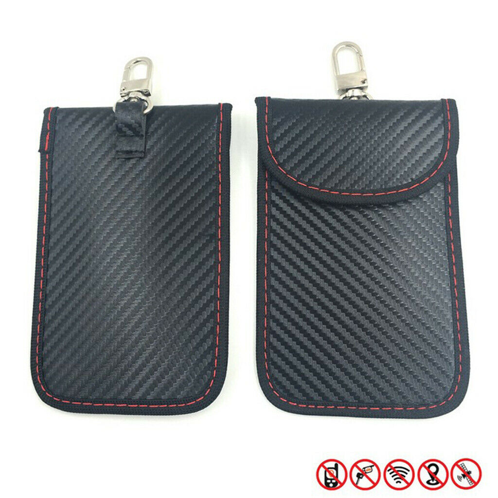 Car Key Faraday Bag Signal Block Case Anti-theft Key Fob Security Pouch