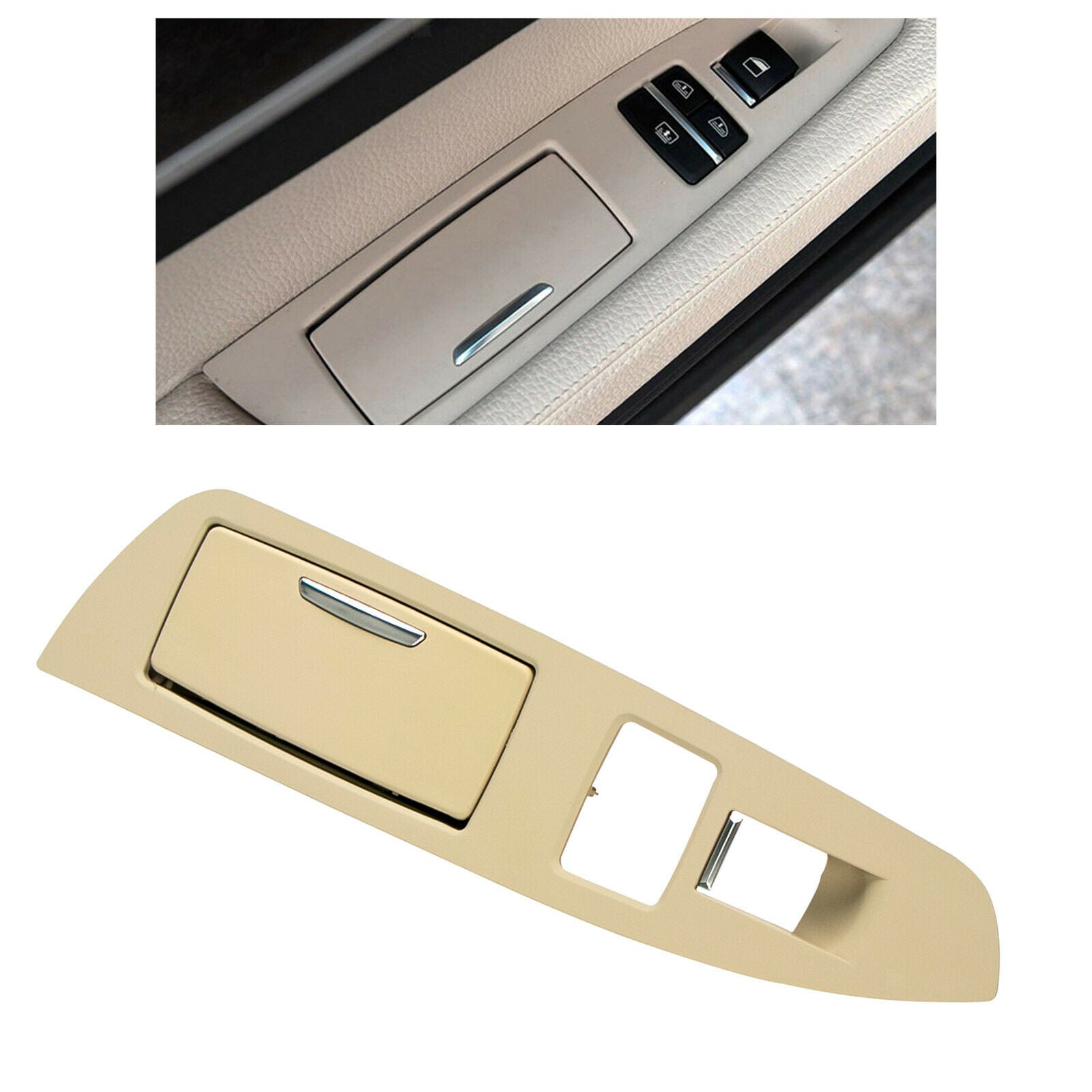 Door Ashtray Assemly Ash Tray for Series F01 09-1Replace Durable Right White