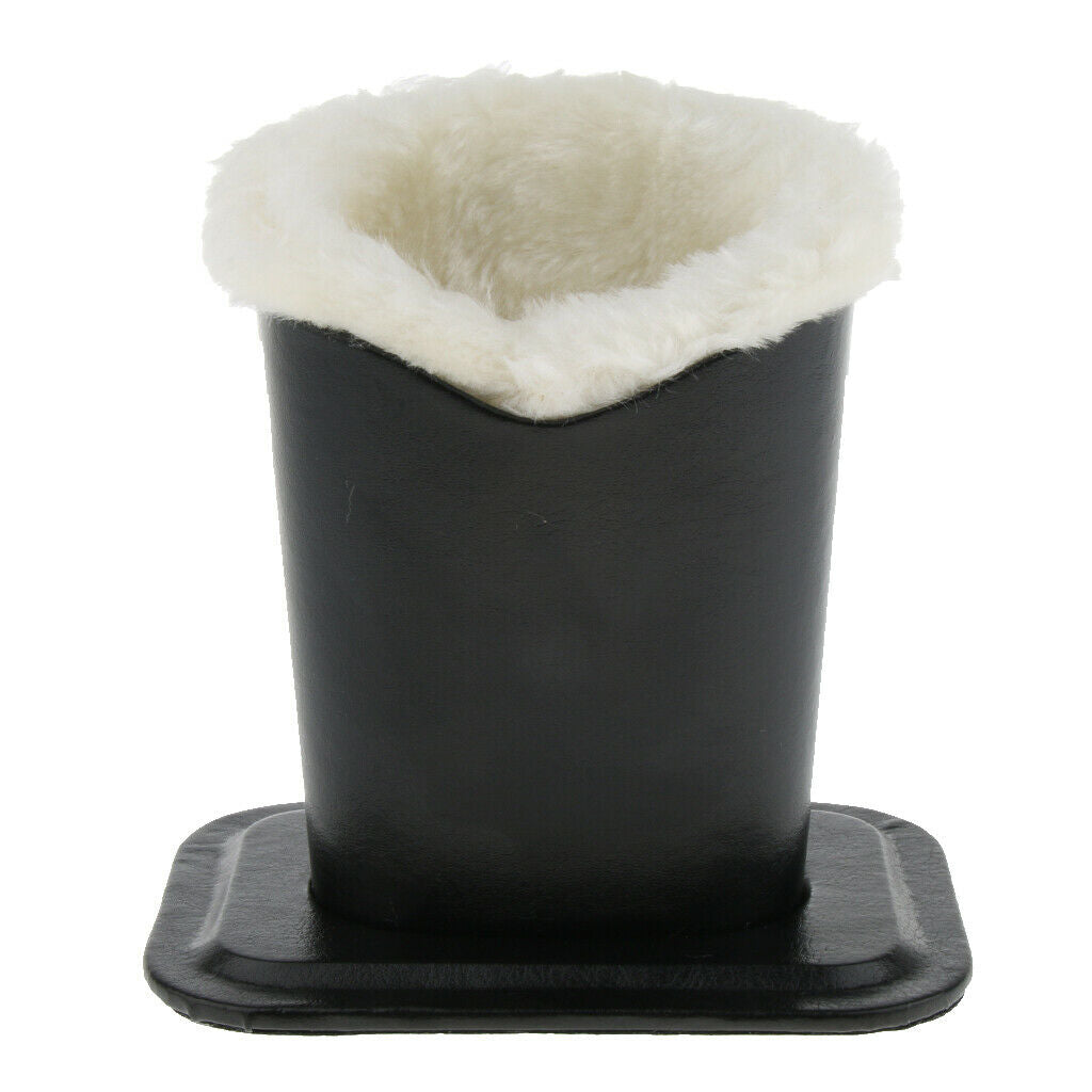 2 Pieces Plush Lined PU Eyeglasses Holder Stand Glasses Case - Pen Holder Desk