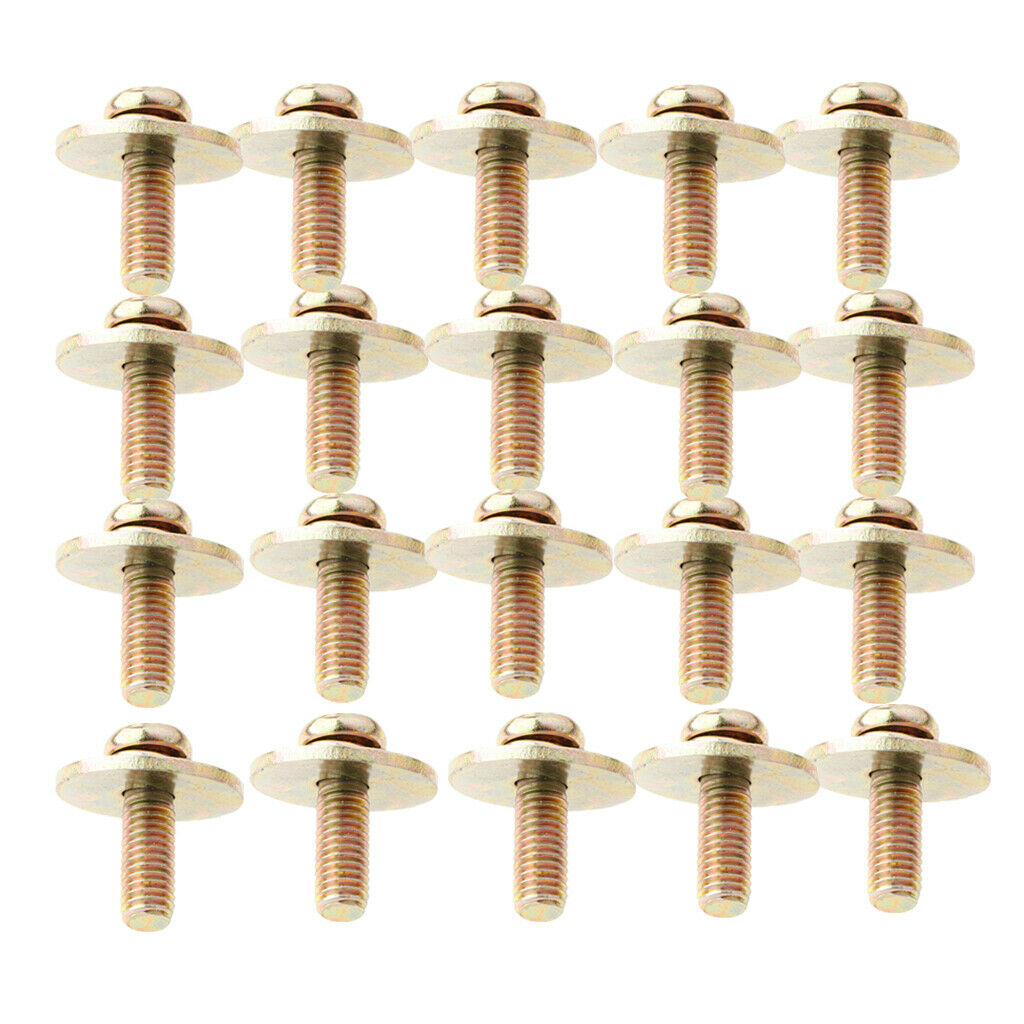 Practical 20Pcs Golden Drum Set Claw Hook Screws 3 x 3 x 2cm Percussion
