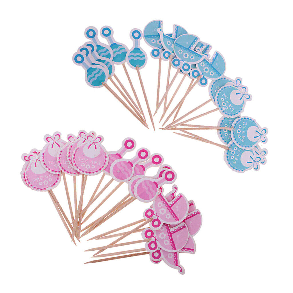 36pcs cake topper cake topper baby boy and girl baptism