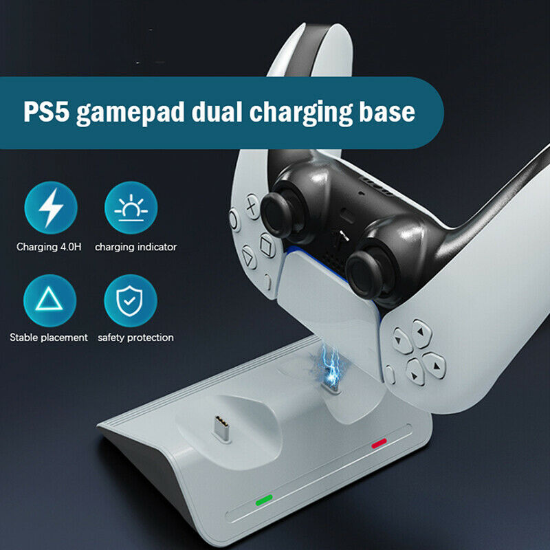 Dual USB Charger Station Dock Fast Charging Stand USB Port For PS5 ControlleBDA