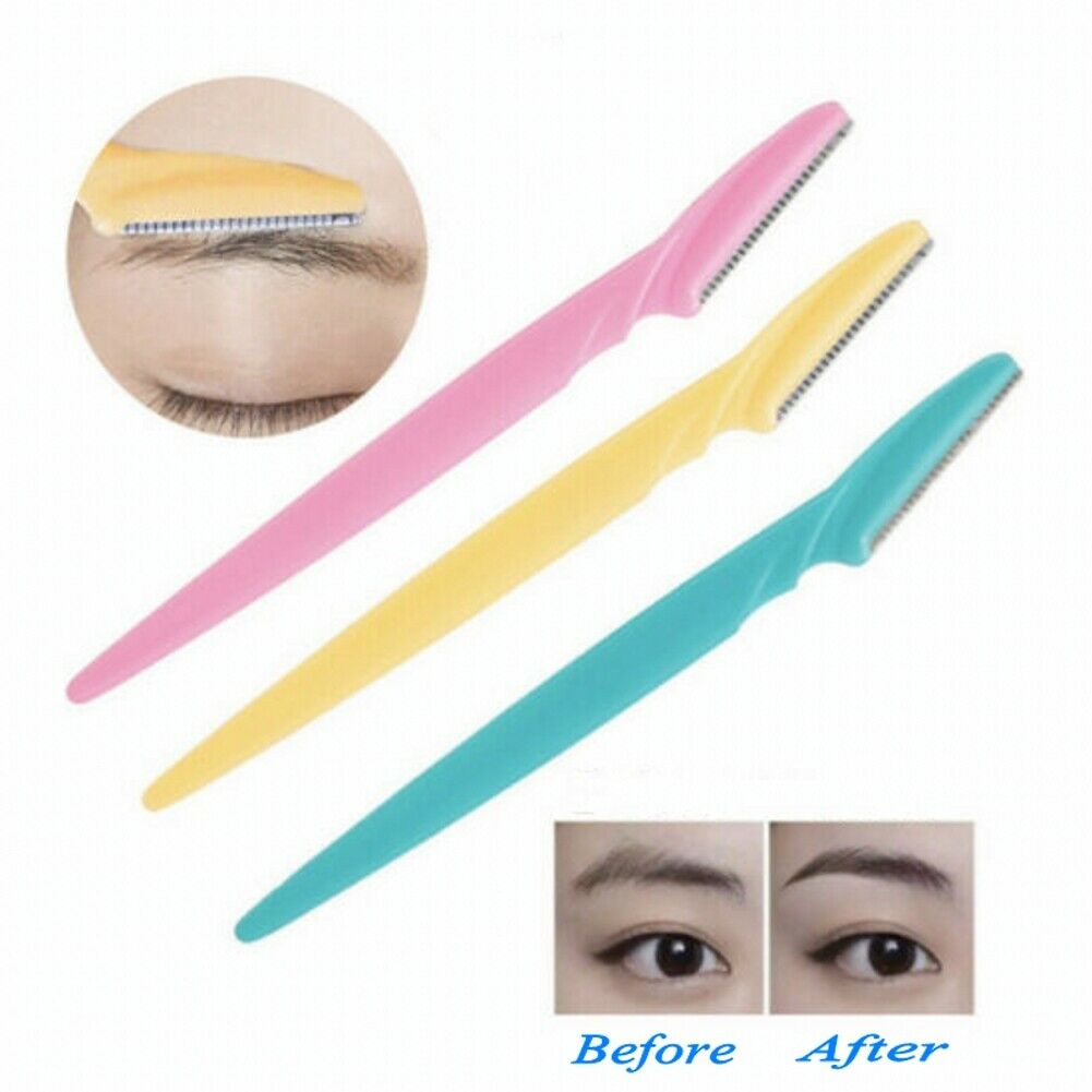 10pcs/set Eyebrow Cutters Portable Special Eyebrow Shaver Trimmer Random Color