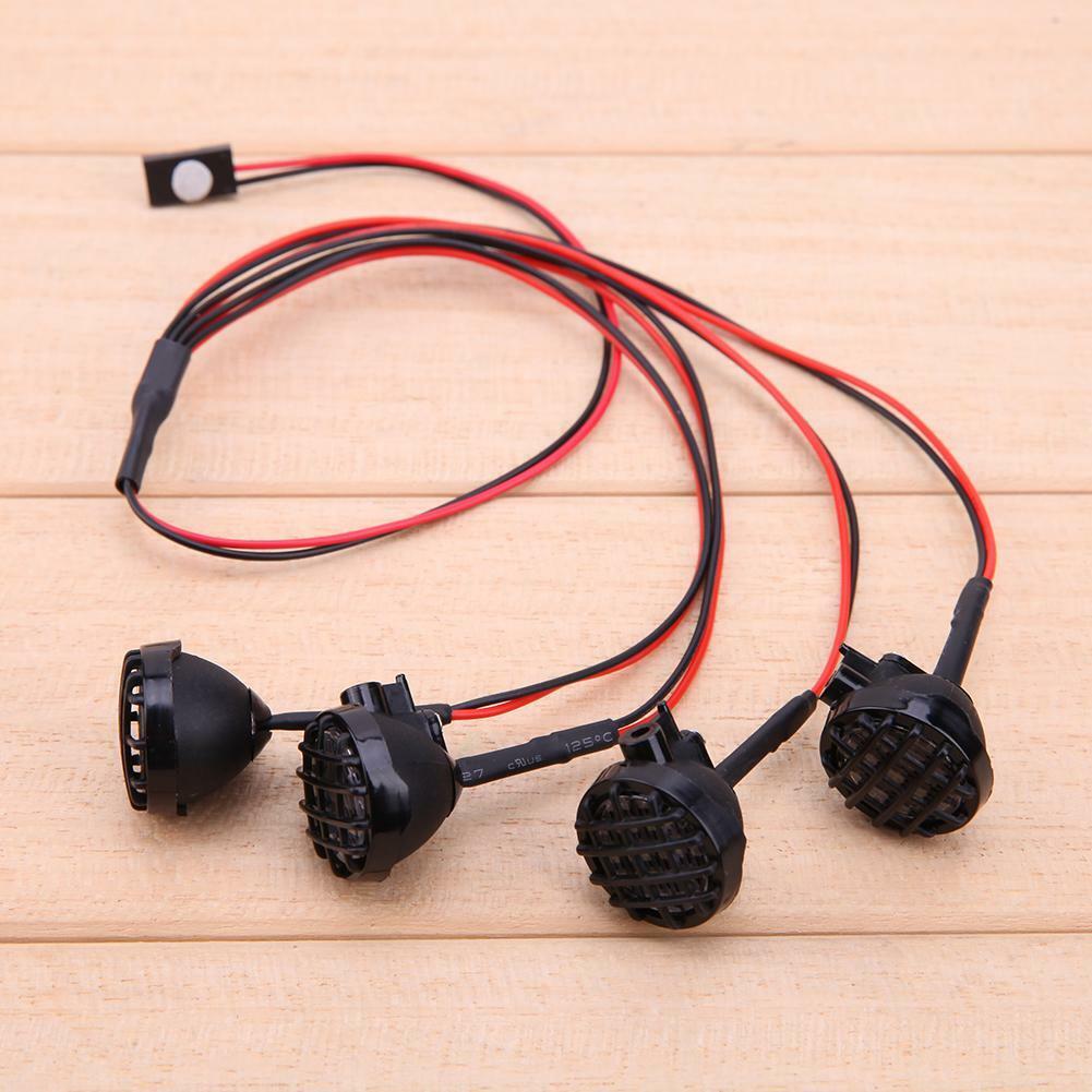 4 LED White Light with Lampshade for 1:10 Traxxas HSP Redcat RC Crawler Car Part