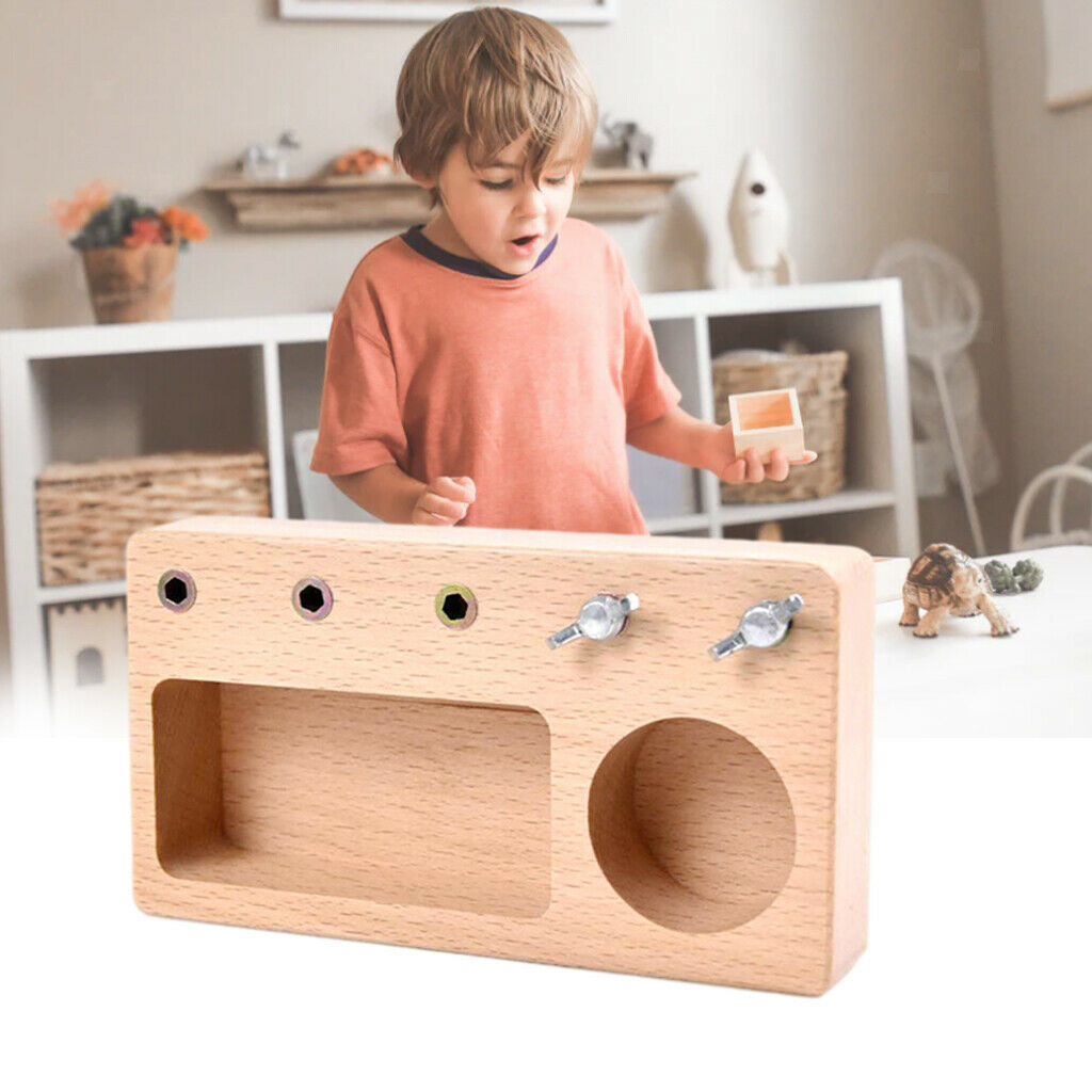 Montessori Screw Driver Board Toddlers Preschool Educational Learning Toys