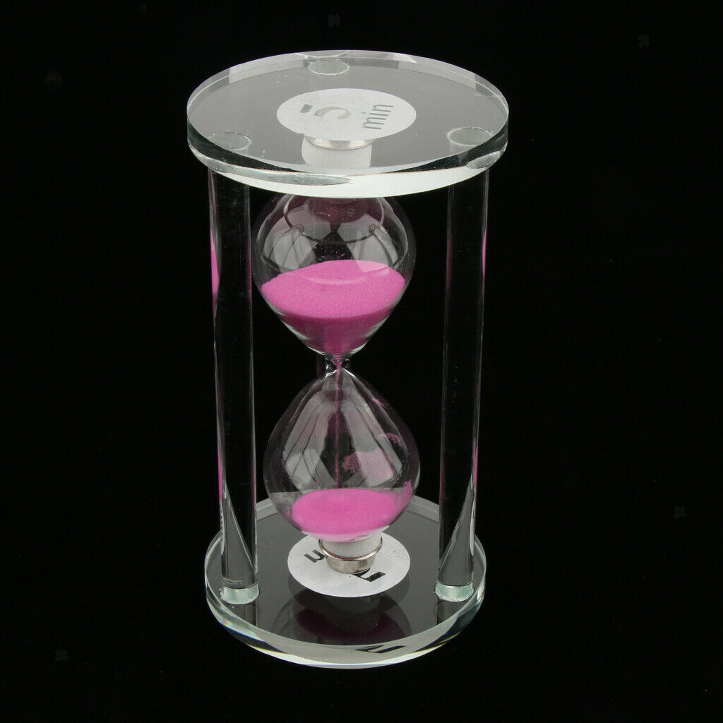 5 min Sand Glass Timer, Kids Game Playing Reading Timing Clock Hourglass