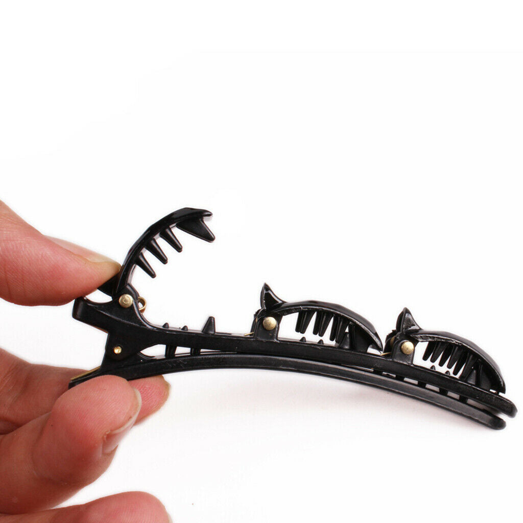 5x Plastic Non Slip Hair Clips - Professional Hairdressing Styling Sectioning