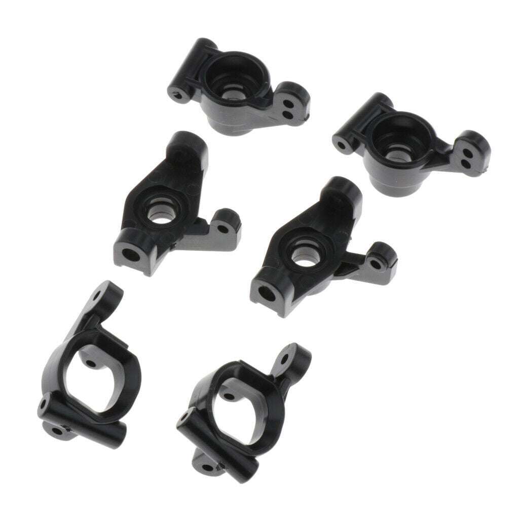 3X 6pcs RC 1:14 Plastic Hub Carrier Upgrade Parts Black for WLtoys 144001 Car