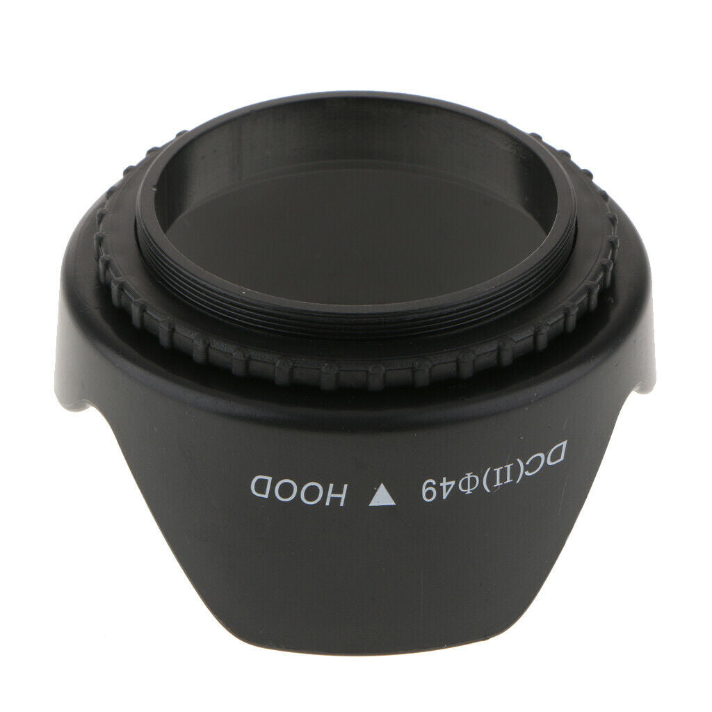 49mm Reversible Tulip Flower Crown Petal Shaped Lens Hood Provides Protection