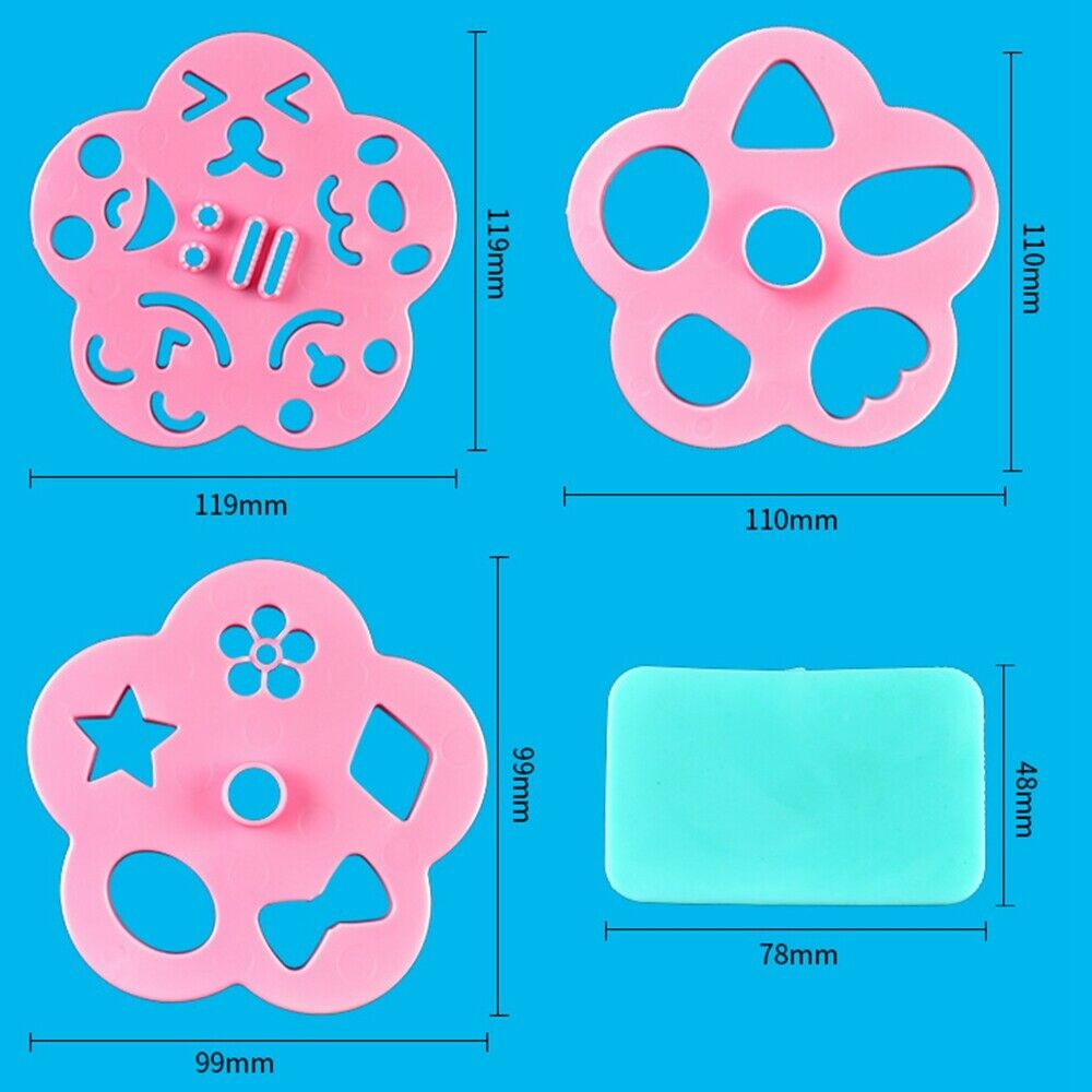 4x Onigiri Rice Ball Bento Practical Press Maker Mold Sushi Maker Molds Durable