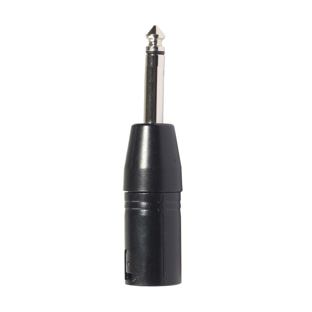 3 Pin XLR Male To 6.35mm Male Mono    Adapter Microphone