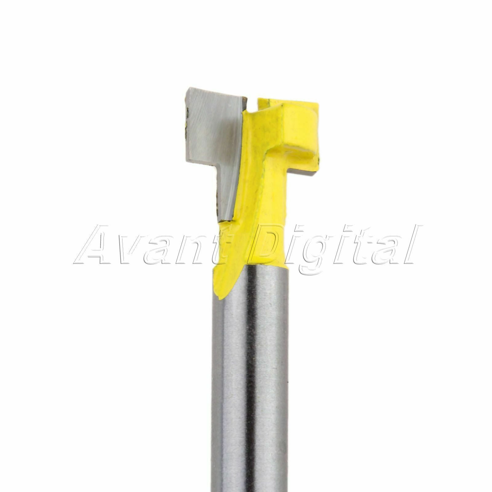 2Pcs 1/4" T-Slot Straight Router Bit Set Tongue & Groove Trim Cutter Rotary Tool