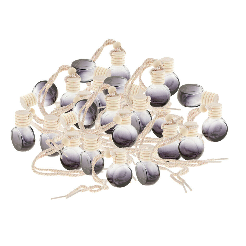 25pcs Charm Essential Oil Bottle 10ml Car Office Decoration Ball Shape