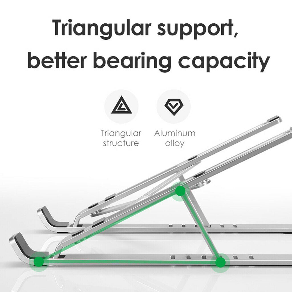 Aluminum Adjustable Study Notebook Stand Adapter Bracket Table Multi-Angle
