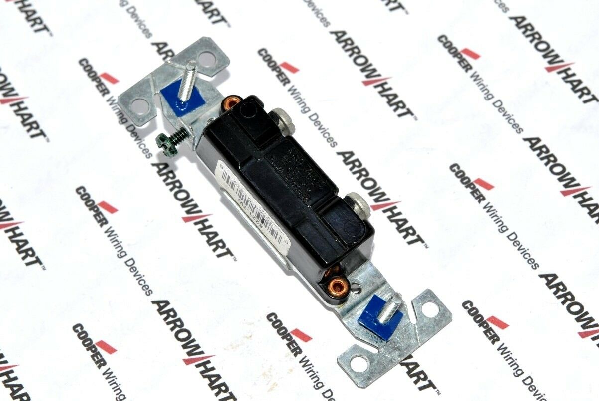 1pcs-COOPER 5221-7W 15A 120V Aluminum Toggle Switche Single-Pole Side Wire