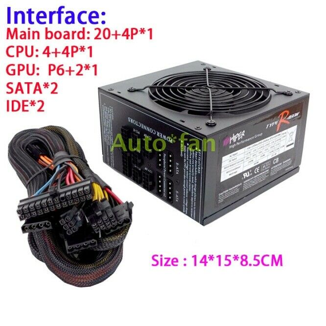 Brand New HIPER R480W 480W Desktop Full Module Power Supply