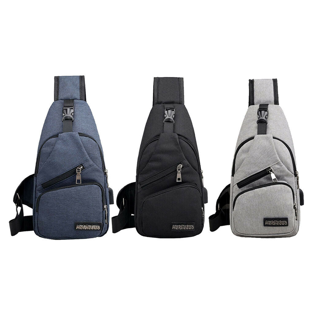 3Pack Mens Sling Bag Anti Theft Outdoor Casual Lightweight Message Bag