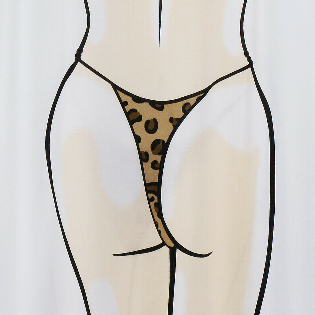 2 Pieces Funny Bikini Printed Tshirt Coverup for Woman, Beach Dress Swimsuit