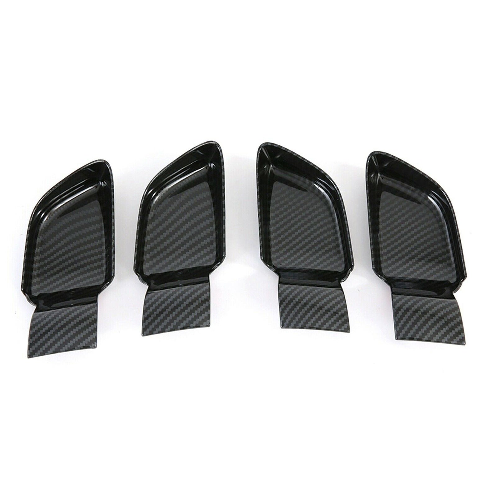Carbon Fiber Interior Door Handle Bowl Cover Trim For Hyundai Sonata 2020-2021