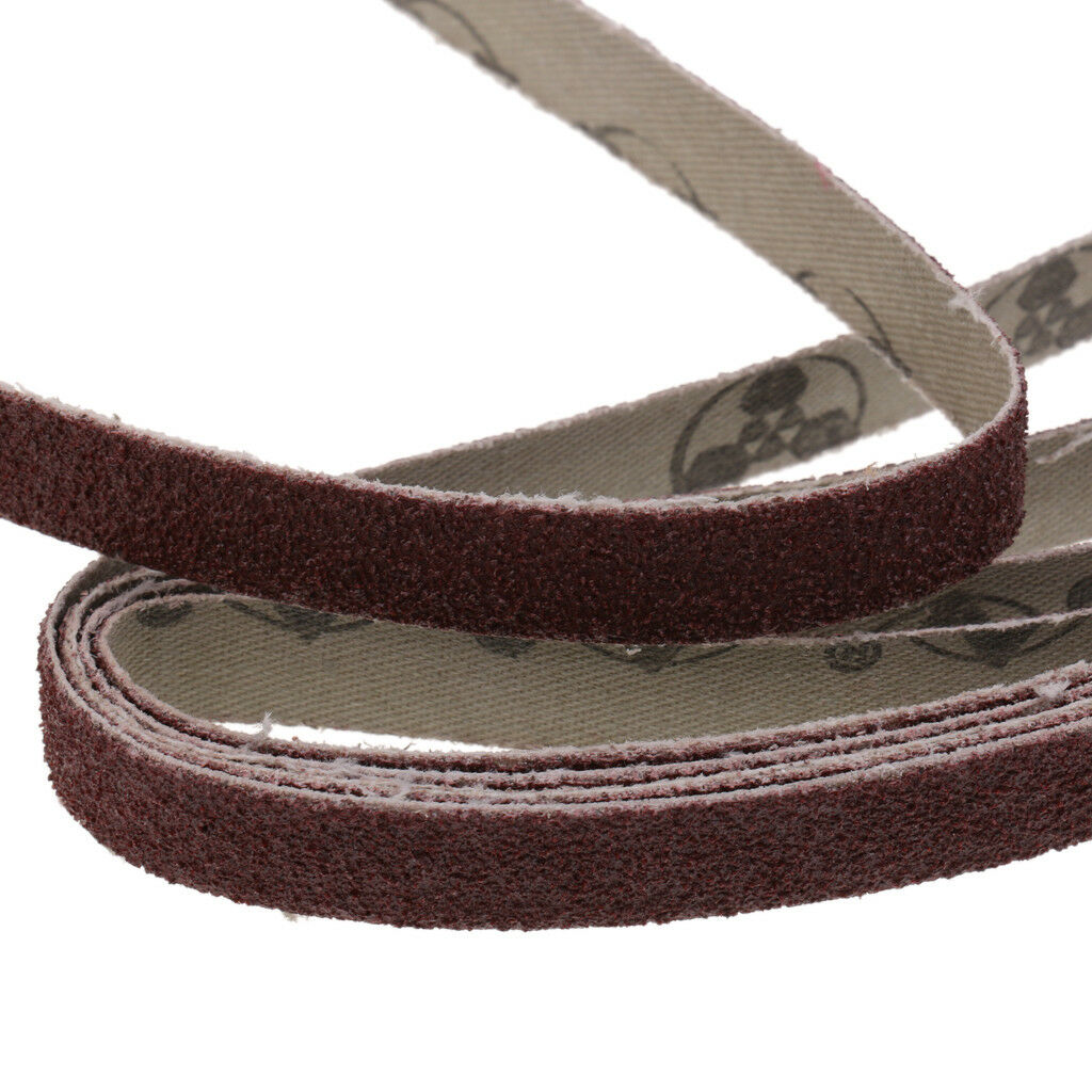 30 Pcs 457x13mm Sanding Belts Heavy-Duty Power Sandpaper Assorted Grits Set