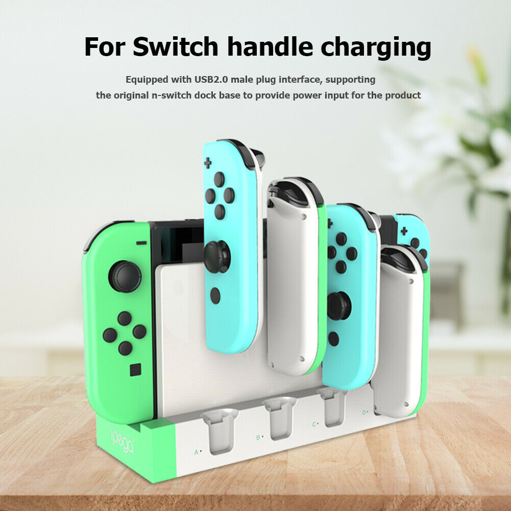 PG-9186A Game Controller Charger Charging Stand for Nintendo Switch Joy Con @