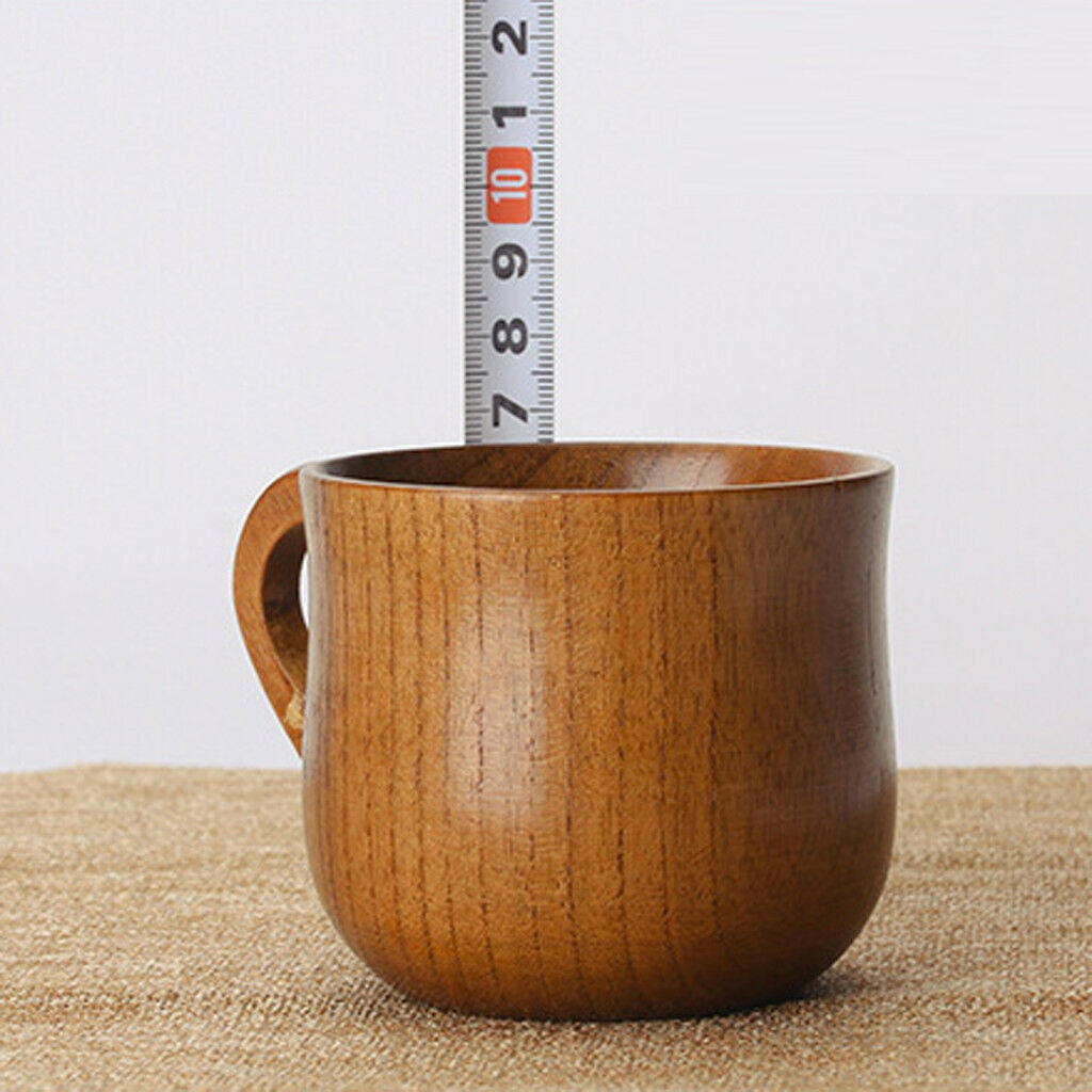 Jujube Wood Cup Handmade Coffee Tea Beer Juice Milk Mug Drink 7.5x6.8cm