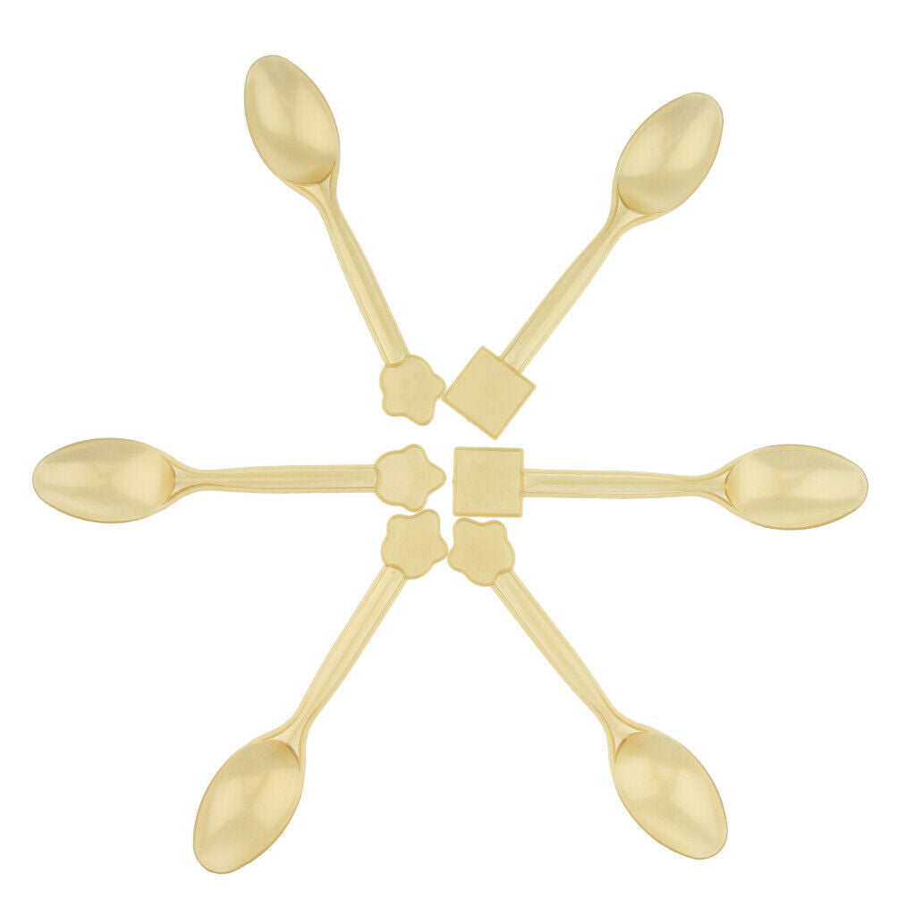 6pcs Disposable Plastic Cutlery Spoon Kid Party Tableware  Baby Shower Decor