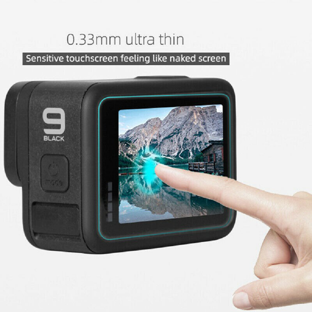 For GoPro Hero 9 Black Camera 9H Tempered Glass Film Screen Protector Lens Set ~